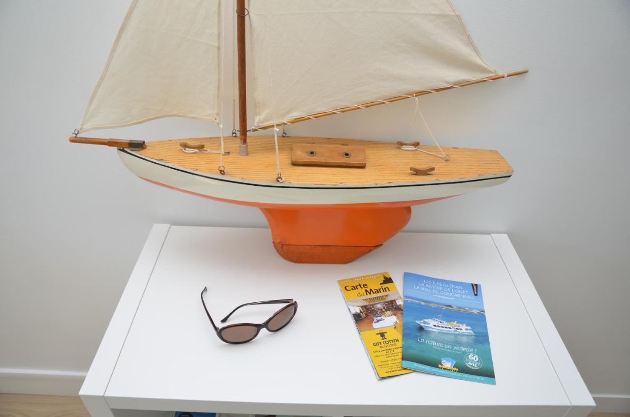 Votre Vue, La Mer, Les Bateaux !!! Wir Sprechen Flieben Deutsch, Touristentipps, We Speak English กงการ์โน ภายนอก รูปภาพ